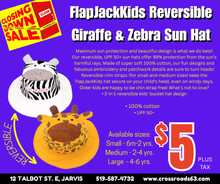 Load image into Gallery viewer, Reversible Kids & Toddler Sun Hat - Giraffe & Zebra