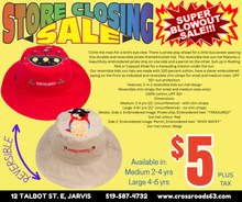 Load image into Gallery viewer, Reversible Kids & Toddler Sun Hat - Pirate Ship & Parrot