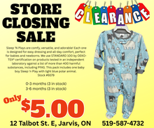 Load image into Gallery viewer, CLEAR-OUT SALE! Baby Boys Polar Pals - Sleep N Play - Prepack