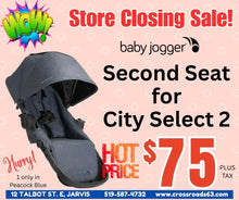 Load image into Gallery viewer, Baby Jogger city select 2 Second Seat Kit