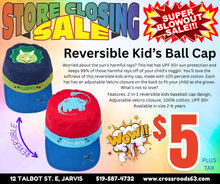 Load image into Gallery viewer, Reversible Kids Cap - Dinosaurs
