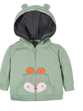 Load image into Gallery viewer, CLEARANCE SALE!! ALL BABY AND TODDLER CLOTHING 1/2 PRICE!! 2-Piece Baby Toddlers Fox Terry Zip Hoodie & Joggers Set-Gerber
