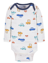 Load image into Gallery viewer, CLEARANCE! STORE CLOSING! 3-Pack Baby Boys Cars Long Sleeve Onesies® Bodysuits