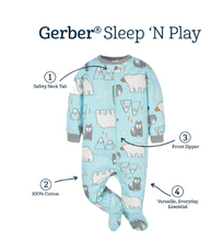 Load image into Gallery viewer, CLEAR-OUT SALE! Baby Boys Polar Pals - Sleep N Play - Prepack