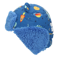 Load image into Gallery viewer, Trapper Hat Dino Blue