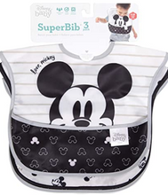 Load image into Gallery viewer, Bumkins Disney SuperBib, Baby Bib, Waterproof, Washable, Stain & Odor Resistant, 6-24 Months, 3 Pack - Minnie Mouse