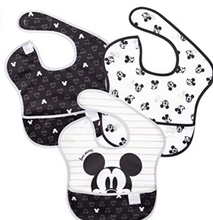 Load image into Gallery viewer, Bumkins Disney SuperBib, Baby Bib, Waterproof, Washable, Stain & Odor Resistant, 6-24 Months, 3 Pack - Minnie Mouse