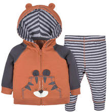 Load image into Gallery viewer, STORE CLOSING! Gerber 2-Piece Baby/Toddler Tiger Hoodie & Joggers Set