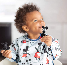 Load image into Gallery viewer, Bumkins Disney Silicone Chewtensils, Baby Fork & Spoon Set
