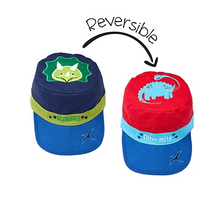 Load image into Gallery viewer, Reversible Kids Cap - Dinosaurs