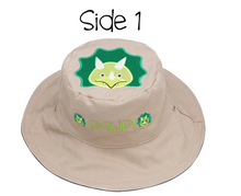 Load image into Gallery viewer, Reversible Kids & Toddler Sun Hat - Dinosaurs