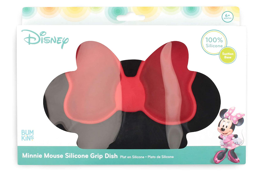 Bumkins Grip Dish, Silicone, Mickey Mouse