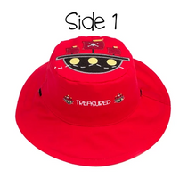 Load image into Gallery viewer, Reversible Kids & Toddler Sun Hat - Pirate Ship & Parrot