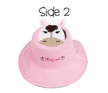 Load image into Gallery viewer, Reversible Kids & Toddler Sun Hat - Pony & Horse