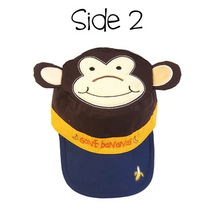 Load image into Gallery viewer, Reversible Kids Cap - Lion / Monkey