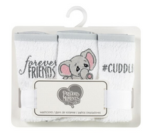 Load image into Gallery viewer, Precious Moments Tuk Elephant 3-Pack Washcloths
