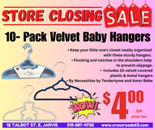 Load image into Gallery viewer, 10- Pack Velvet Baby Hangers
