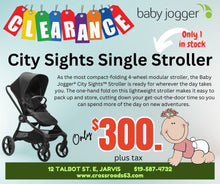 Load image into Gallery viewer, CLEARANCE!! Baby Jogger city sights™ Single Stroller
