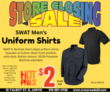 Load image into Gallery viewer, STORE CLOSING CLEARANCE SALE!! SWAT Men&#39;s Uniform Shirts
