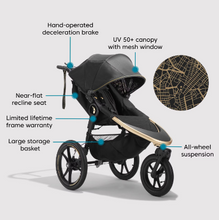 Load image into Gallery viewer, Baby Jogger Summit x3 Robin Arzon City Royalty Jogging Stroller
