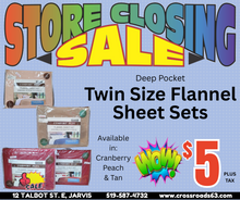 Load image into Gallery viewer, Comfort Plus Flannel Sheets Twin Size 3 Piece Set

