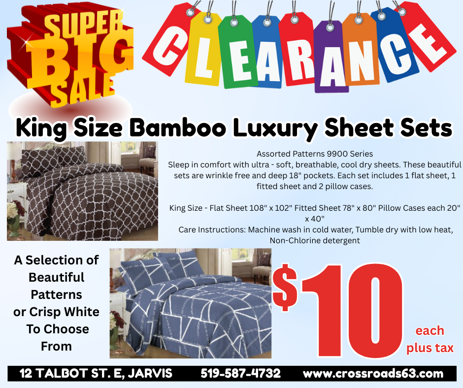 Bamboo Luxury King 6 Pc Sheet Sets - Assorted Patterns