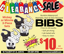 Load image into Gallery viewer, Bumkins Disney SuperBib, Baby Bib, Waterproof, Washable, Stain &amp; Odor Resistant, 6-24 Months, 3 Pack - Minnie Mouse
