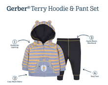 Load image into Gallery viewer, 2-Piece Baby/Toddler Bear Hoodie &amp; Joggers
