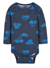 Load image into Gallery viewer, 3-Pack Baby Boys Cars Long Sleeve Onesies® Bodysuits
