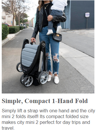 Baby jogger city mini fold online