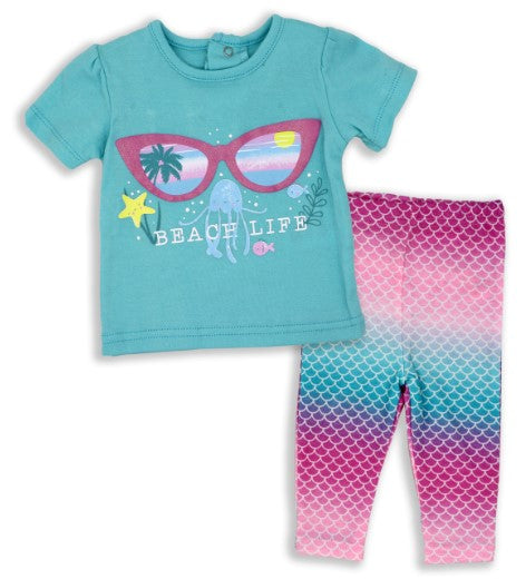 Infant/Toddler T-Shirt & Leggings - Beach Life