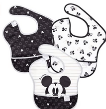 Load image into Gallery viewer, Bumkins Disney SuperBib, Baby Bib, Waterproof, Washable, Stain &amp; Odor Resistant, 6-24 Months, 3 Pack - Minnie Mouse
