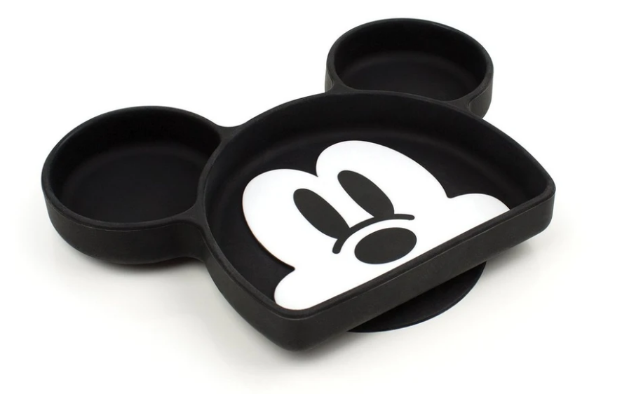 Bumkins Bumkins - Silicone Grip Dish - Disney Minnie Mouse and Mickey Mouse