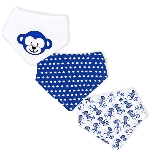 3-Pack Baby Bandana Bibs - Assorted