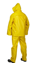 Load image into Gallery viewer, Yellow PVC Rainsuit: Jacket &amp; Bib-Pants
