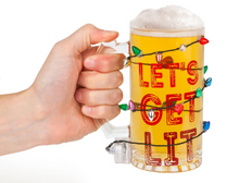 Load image into Gallery viewer, The Get Lit LED Holiday Beer Glass
