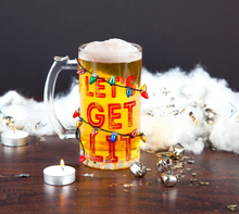 Load image into Gallery viewer, The Get Lit LED Holiday Beer Glass
