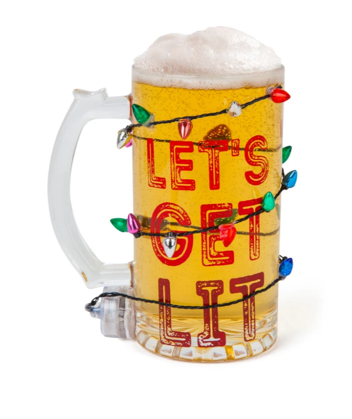The Get Lit LED Holiday Beer Glass