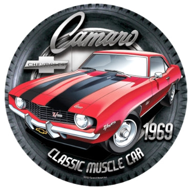 1969 Camaro Metal Die Cut Sign