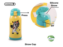 Load image into Gallery viewer, KUMAMOT 2-Way Kids Vacuum Insulated Water Bottle
