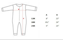 Load image into Gallery viewer, NCAA Official Baby 1 Piece Sleeper Pajamas
