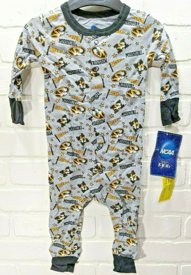 NCAA Official Baby 1 Piece Sleeper Pajamas